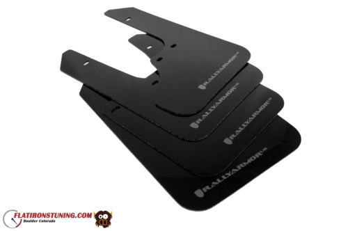 Rally Armor MF8-BAS-BLK ベーシックブラック 泥よけ ロゴ付き (2007+ 三菱ランサー(スポーツバックにはフィットしません) 1パック 輸入品・未使用Rally Armor MF8-BAS-BLK ベーシックブラック 泥よけ